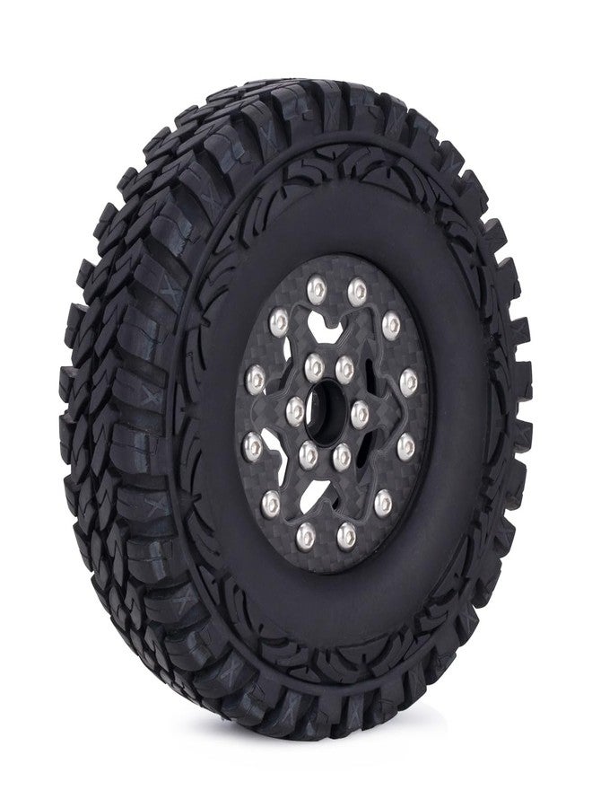 VNUHV 4PCS 1.9" Dual Carbon Fiber Wheels Rims for 1/10 RC Crawler Cheater Rigs Capra SCX10 TRX4 TF2 Gmade R1 Element Enduro 1.9S DIY - Image 4